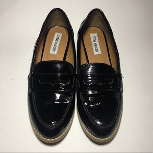 Steve Madden Patent Leather Mellany Loafers Sz 8.5